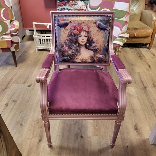 Fauteuil louis XVI rectangle